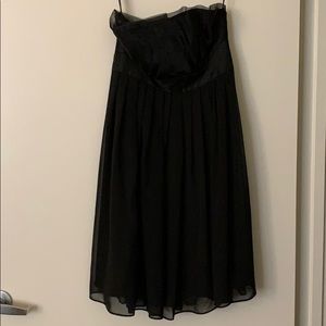 White House Black Market black strapless dress